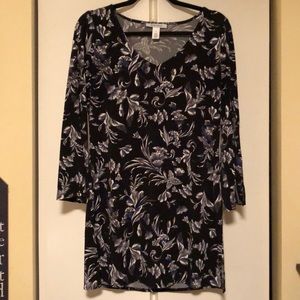 White house black market flare sleeve tunic